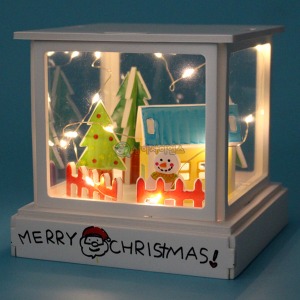 겨울풍경 크리스마스조명등 LED형 1인용