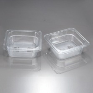 투명한 플라스틱 그릇 2개1조