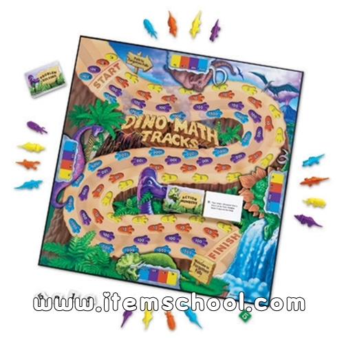 공룡 발자국 자릿수 학습 게임 Dino Math Tracks® Place-Value Game (1 ~ 1,000단위)