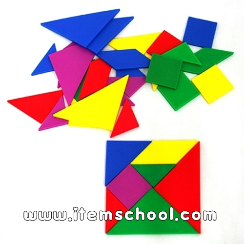 탱그램 5세트 Tangram Set (5가지 색상, 35조각)